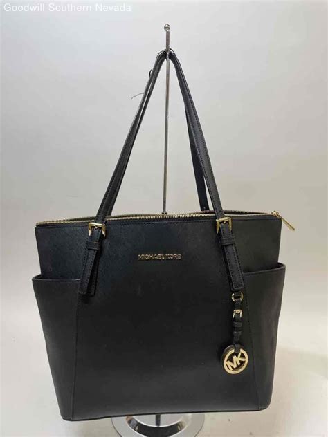 michael kors black tote ebay|michael kors black canvas tote.